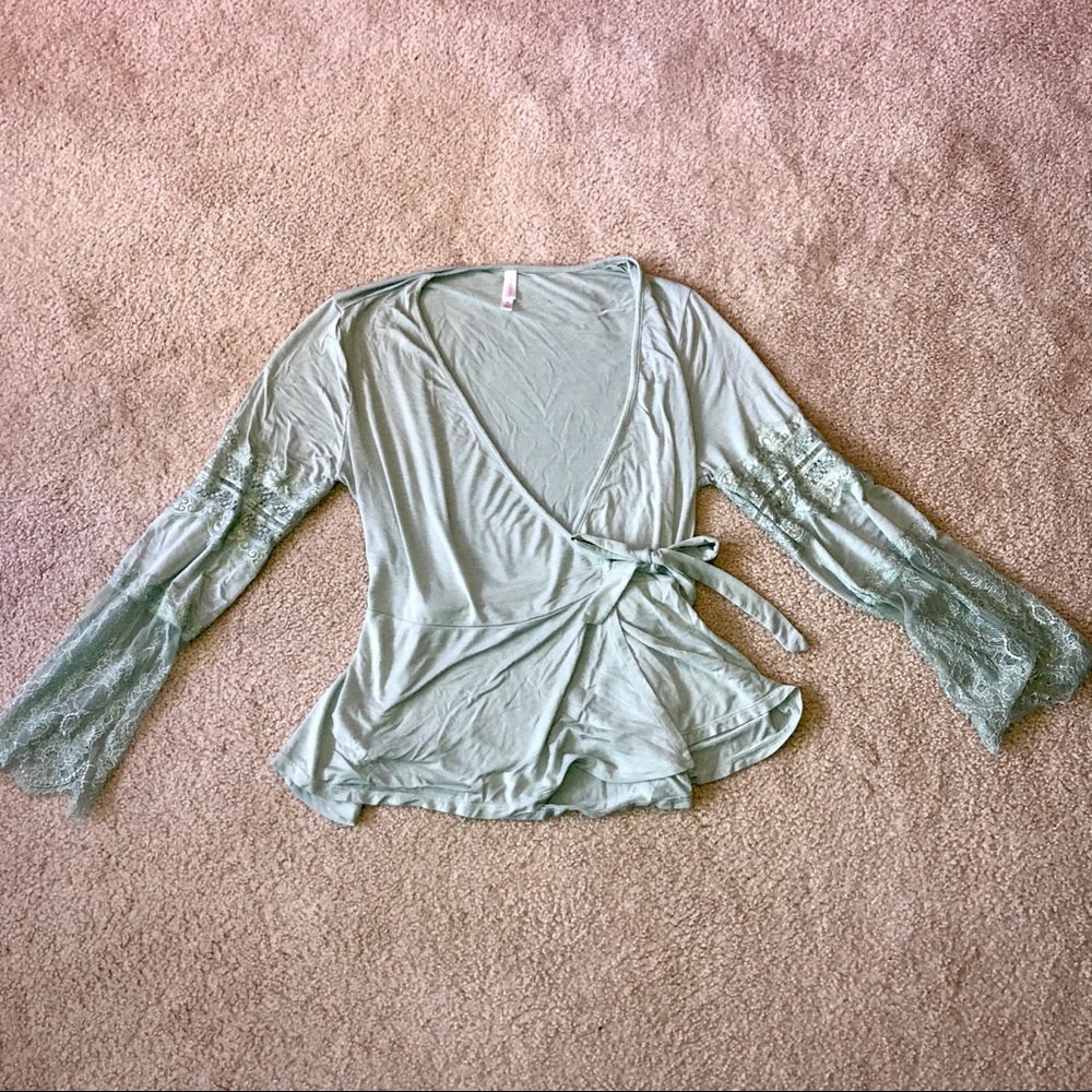 Plunge Wrap Top